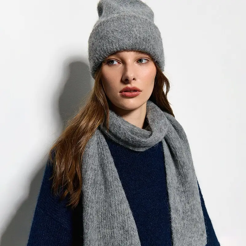 Beanie in misto lana