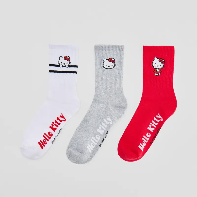 Calzini lunghi confezione da 3 Hello Kitty
