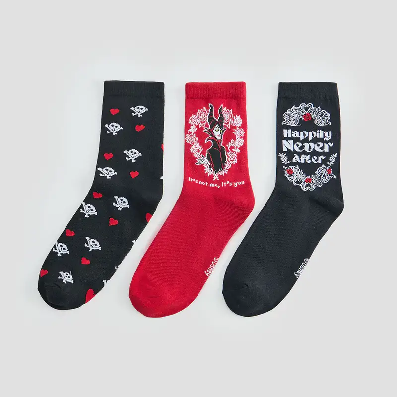 Calzini lunghi confezione da 3 Maleficent