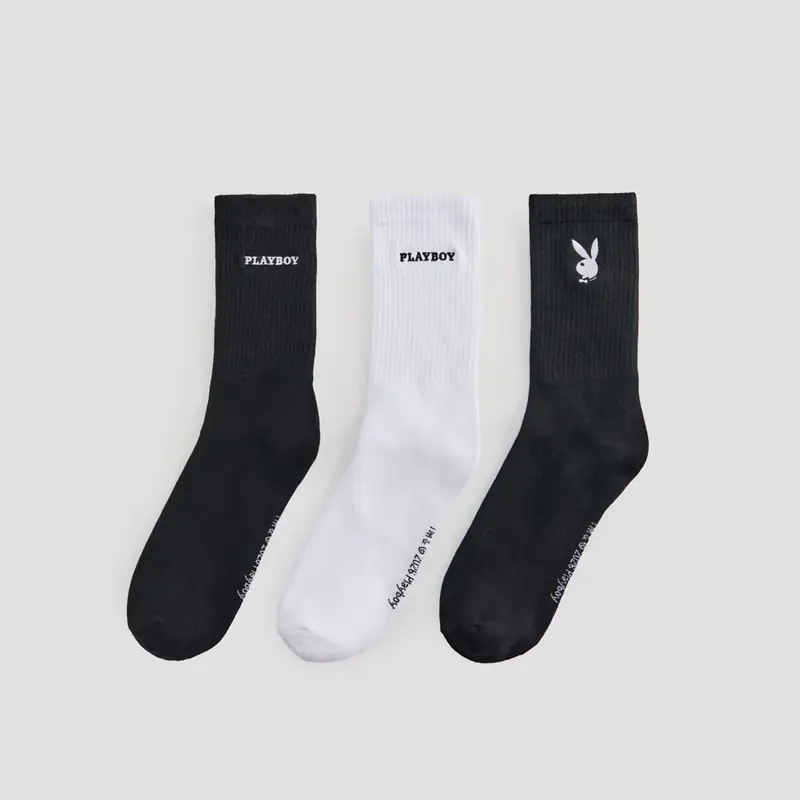 Calzini lunghi confezione da 3 Playboy