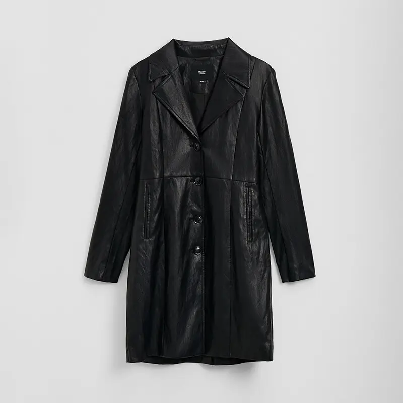 Cappotto in finta pelle