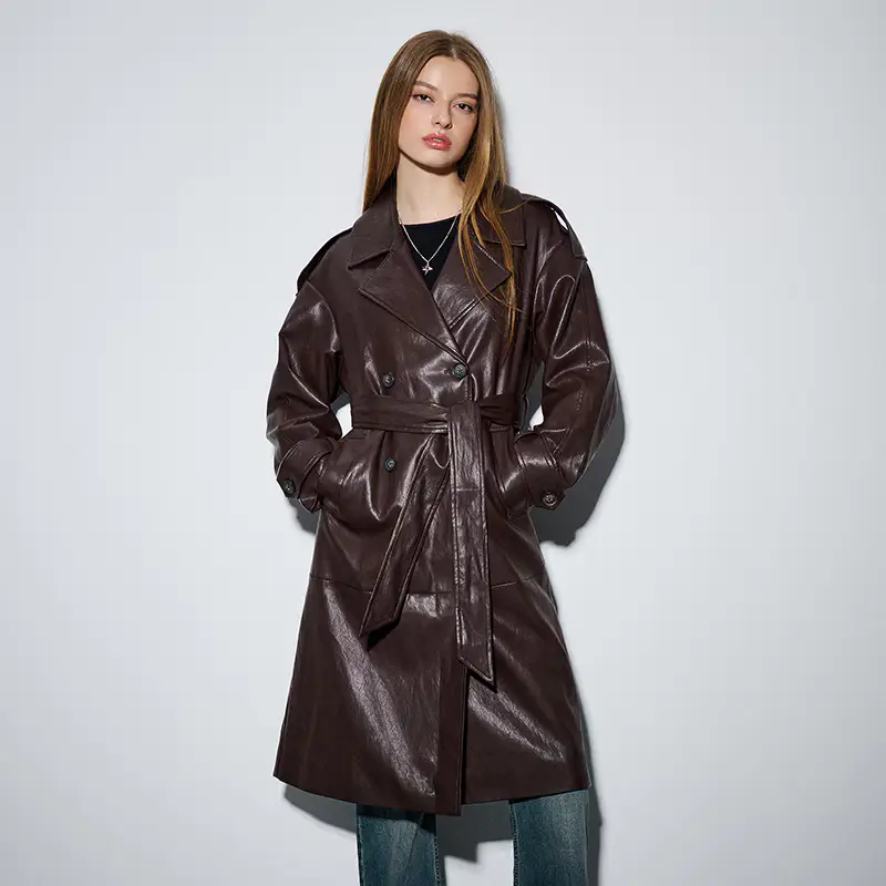 Cappotto in finta pelle