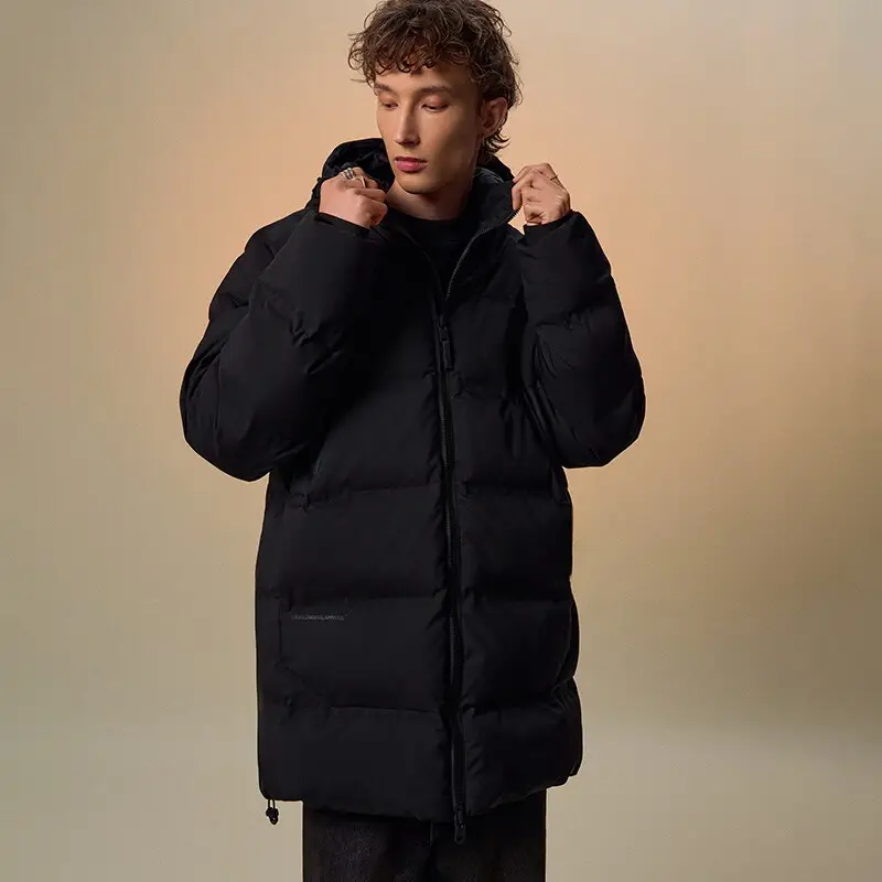 Cappotto trapuntato con cappuccio