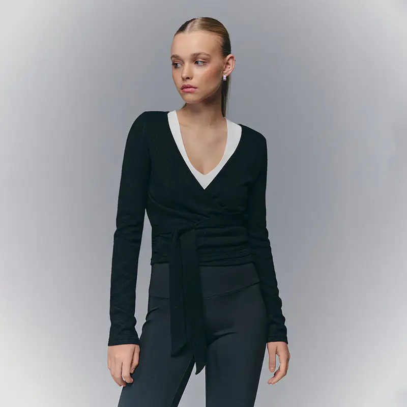 Cardigan allacciabile