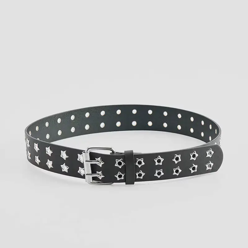 Cintura con occhielli in metallo