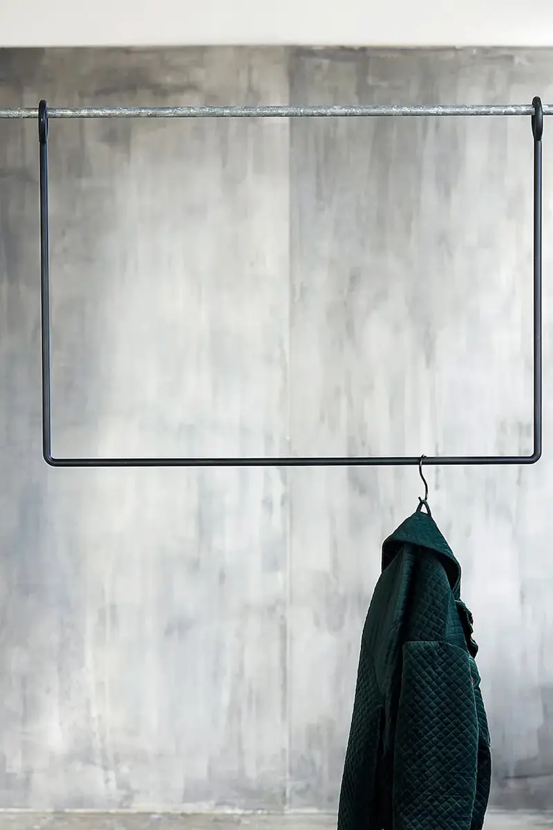 appendiabiti sospeso 2C 100 x 75 cm colore nero miniatura 4