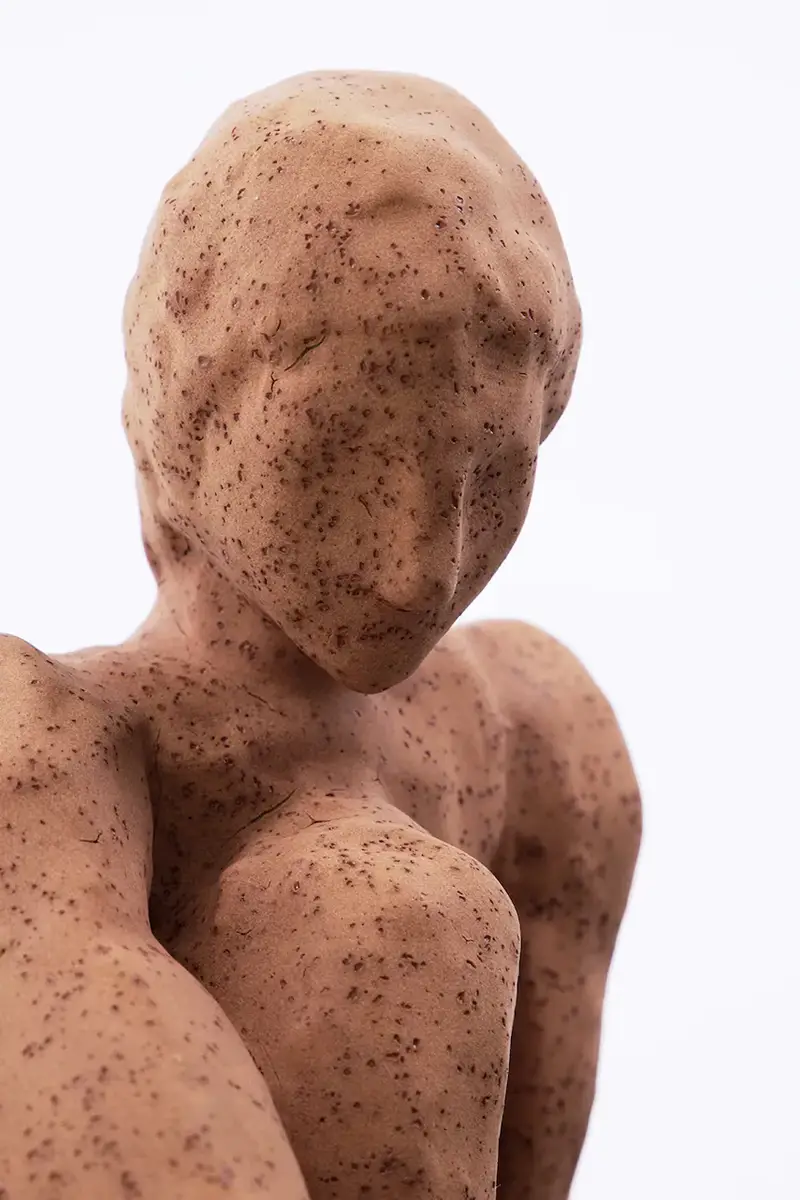 figurina decorativa HDWoman 21 x 20 cm Arancione miniatura 2