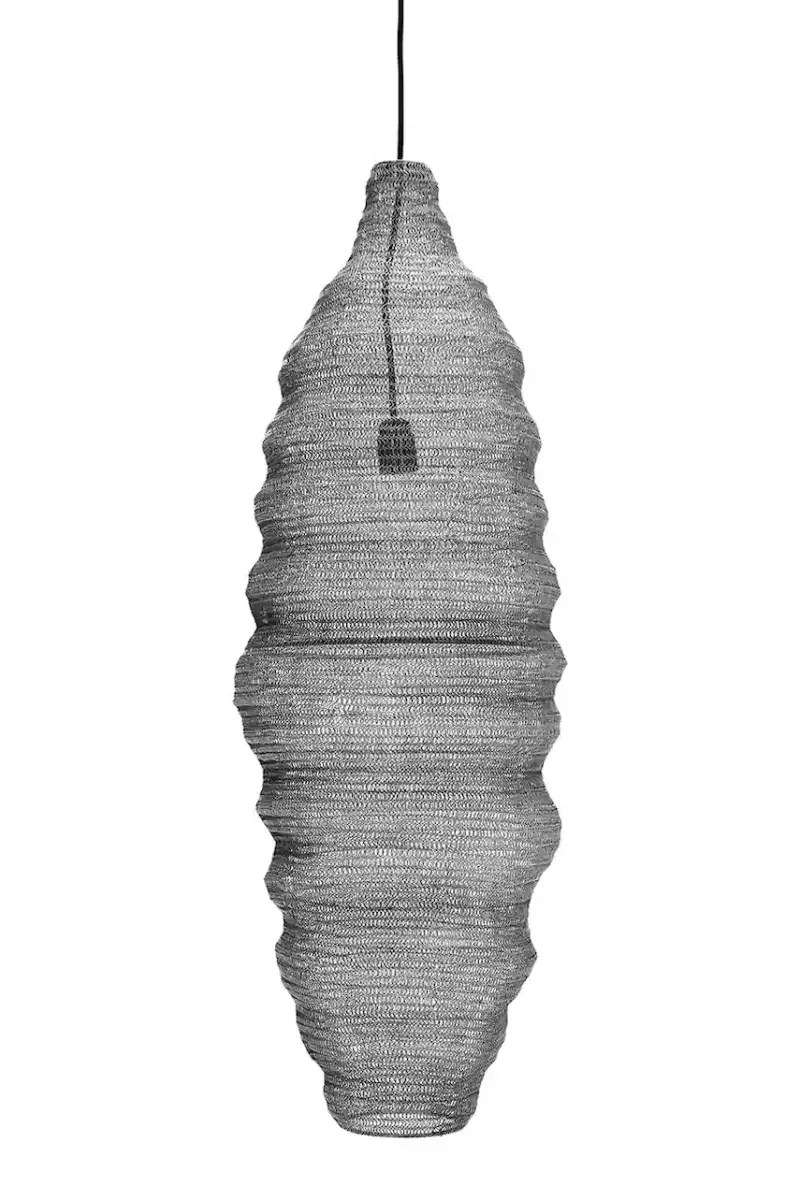 lampada da sospensione HDMesh 100 x 30 cm colore grigio
