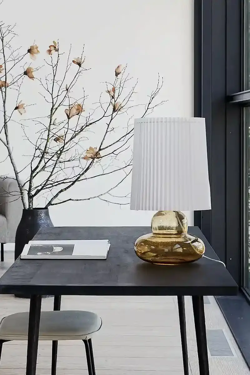 lampada da tavolo HDRibe 55 x 27, 5 cm colore arancione miniatura 2