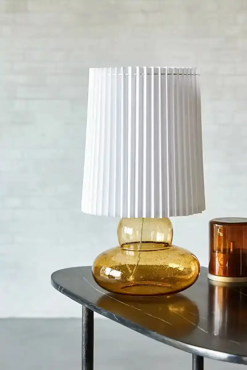 lampada da tavolo HDRibe 55 x 27, 5 cm colore arancione miniatura 3