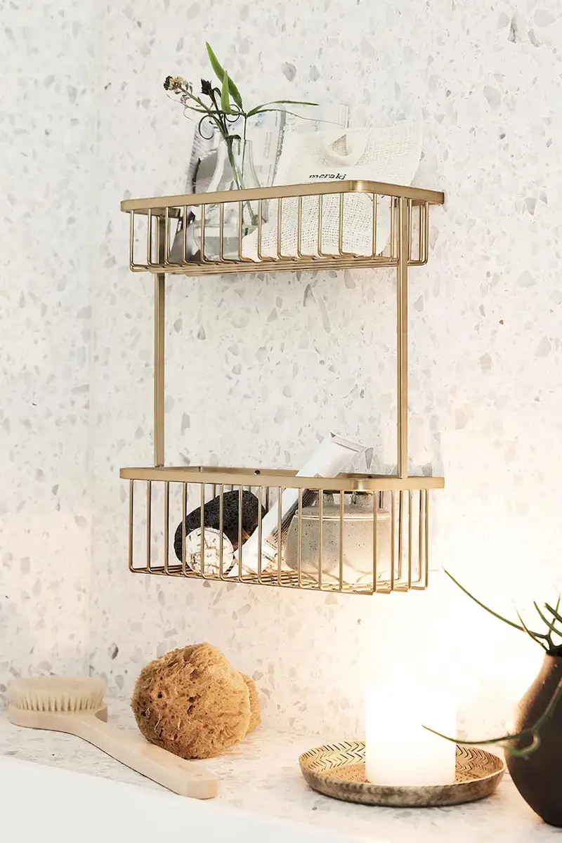 mensola da bagno HDBath 33 x 28 cm Giallo miniatura 2