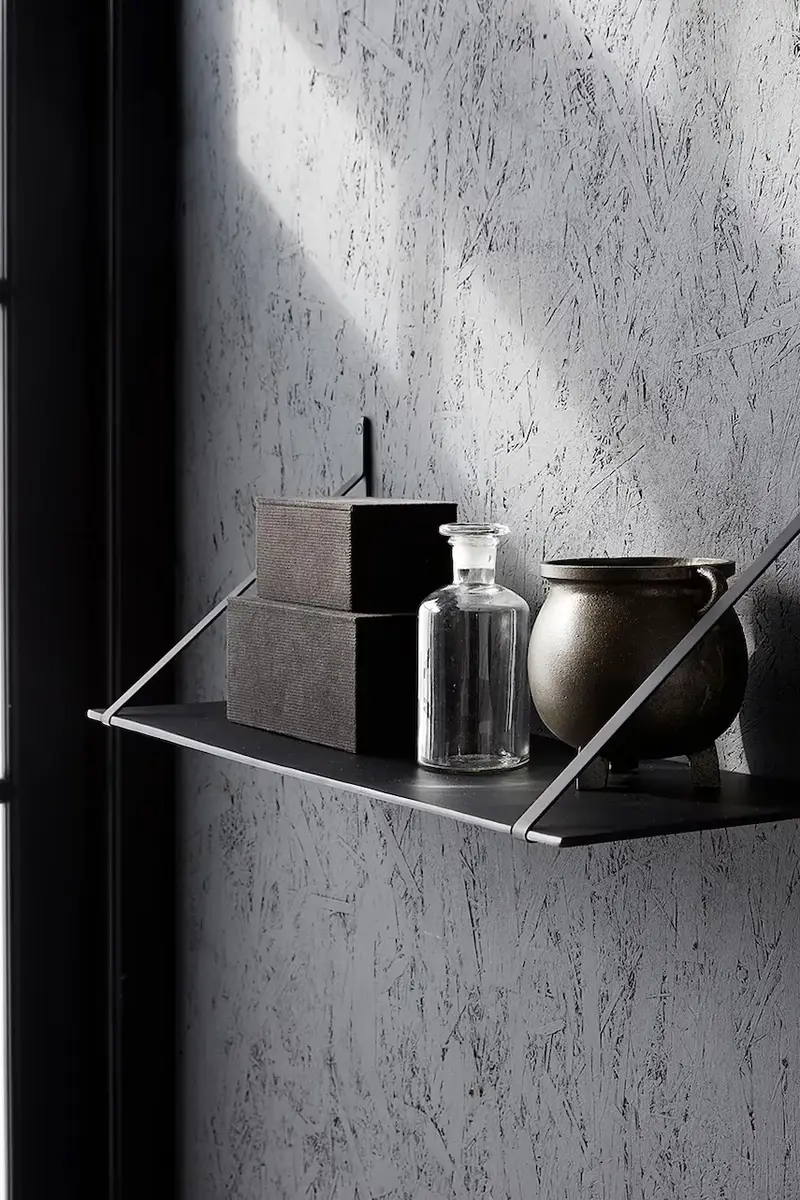 mensola HDLemmy 25 x 70 cm colore nero miniatura 2