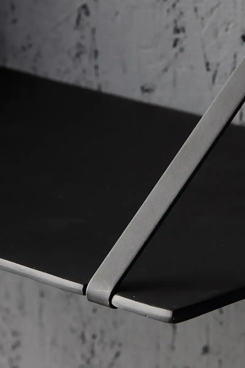 mensola HDLemmy 25 x 70 cm colore nero miniatura 3