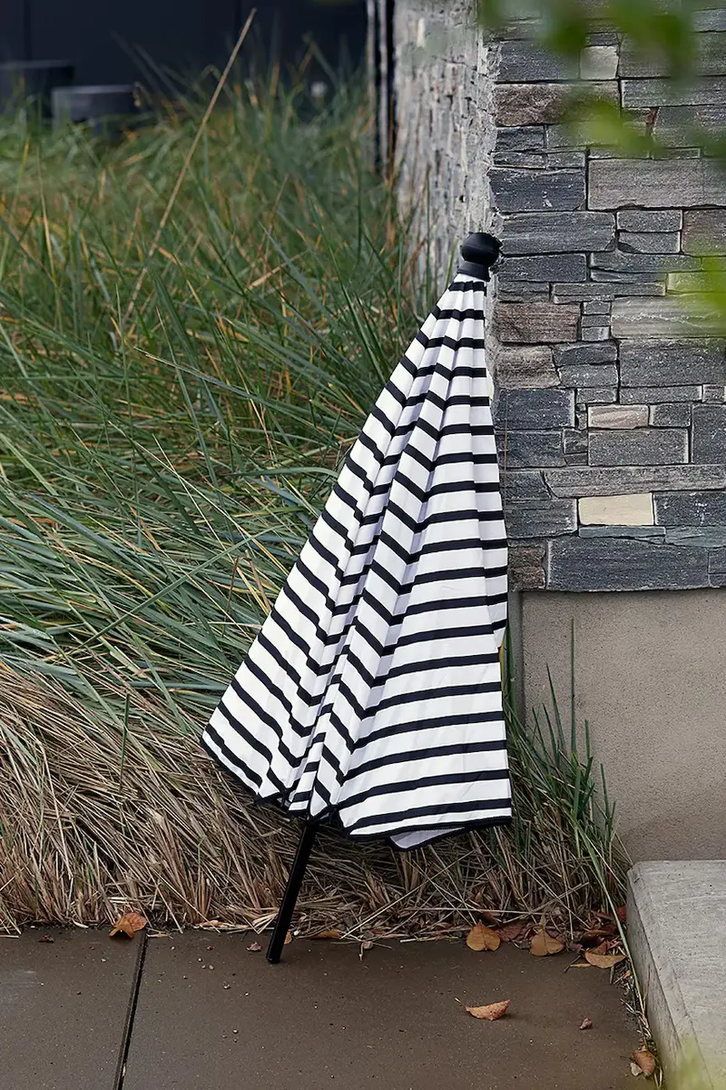 ombrellone da giardino 185 cm colore bianco miniatura 2