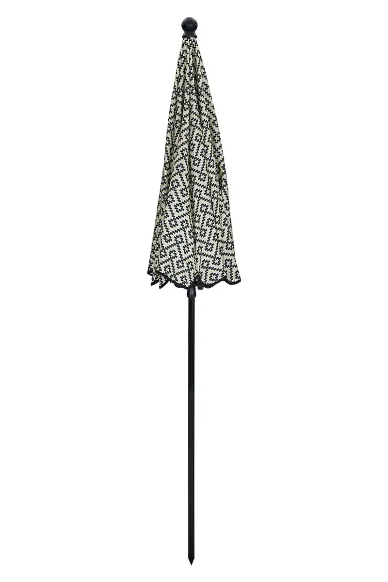 ombrellone da giardino HDBlock 185 cm colore nero miniatura 2