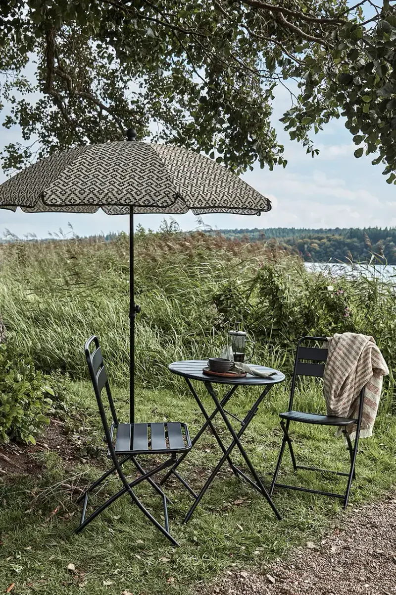 ombrellone da giardino HDBlock 185 cm colore nero miniatura 4