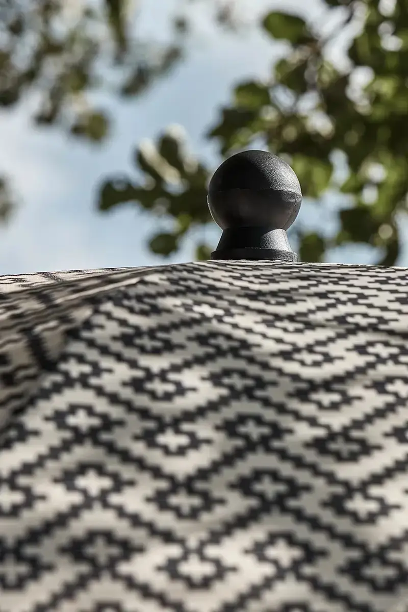 ombrellone da giardino HDBlock 185 cm colore nero miniatura 5