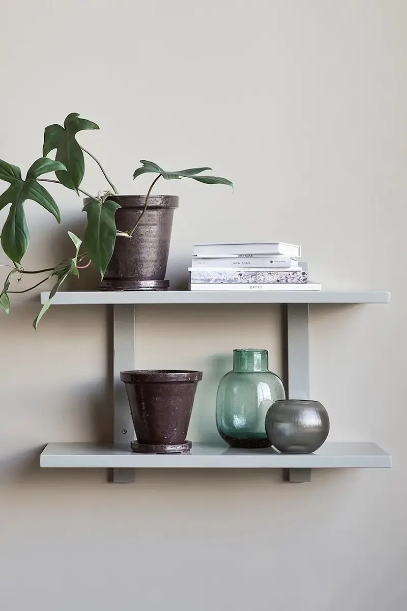 scaffale a parete HDSheo 75 x 50 x 25 cm Grigio miniatura 2