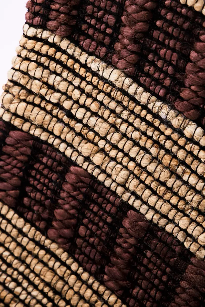 tappeto di iuta HDBlock 230 x 160 cm Multicolore miniatura 2