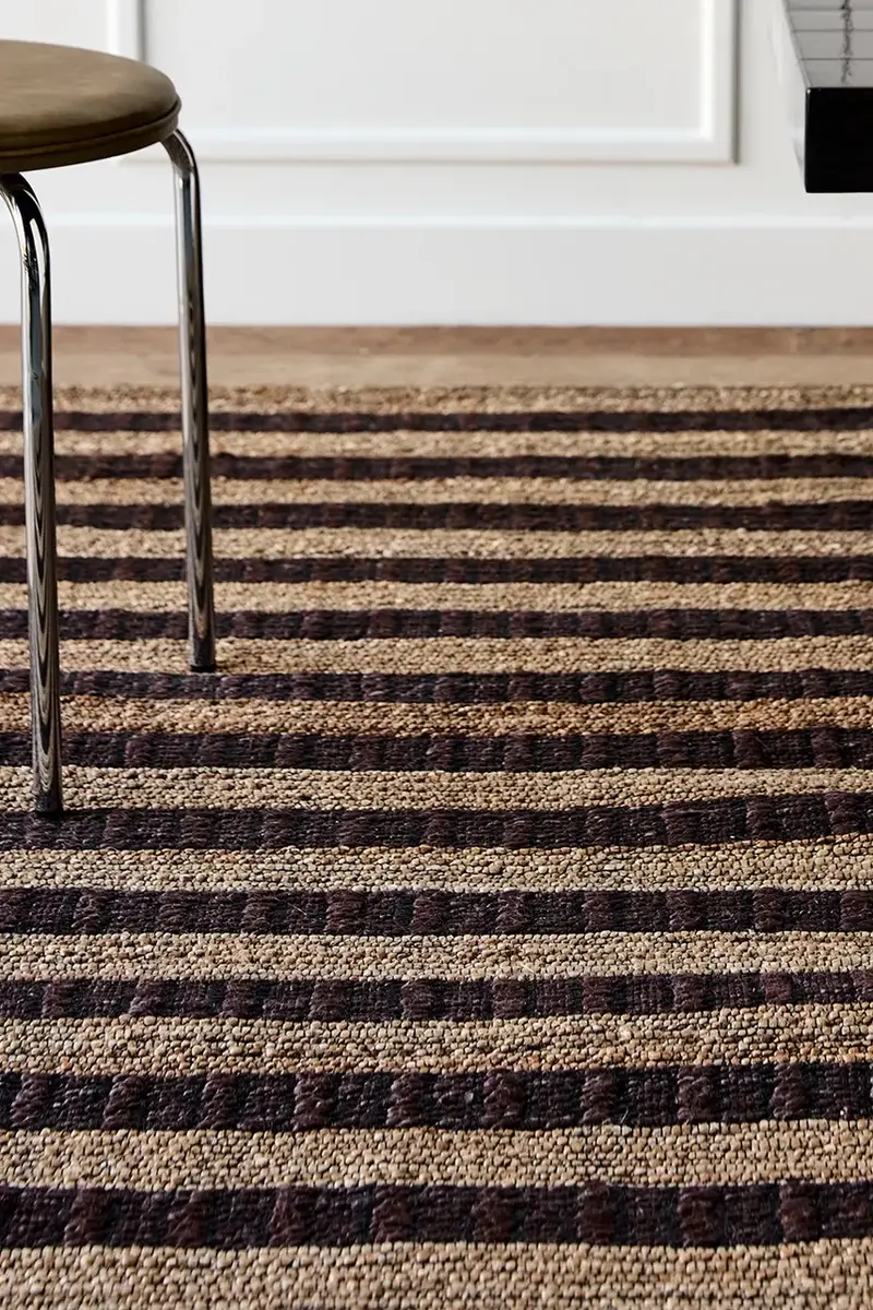 tappeto di iuta HDBlock 230 x 160 cm Multicolore miniatura 3