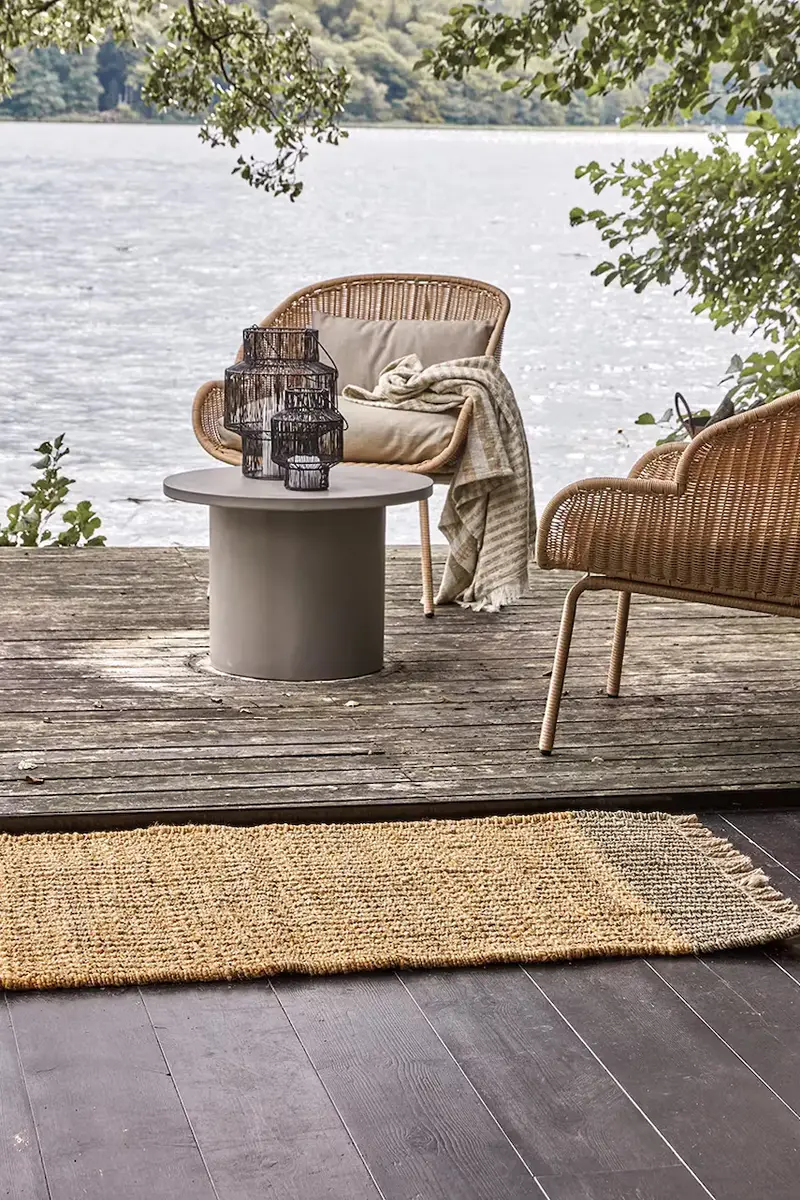 tappeto di iuta HDTrap 70 x 140 cm colore giallo miniatura 2