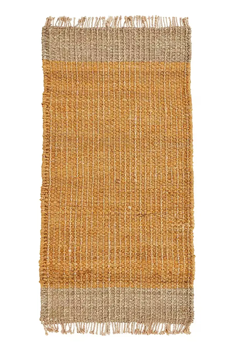 tappeto di iuta HDTrap 70 x 140 cm colore giallo