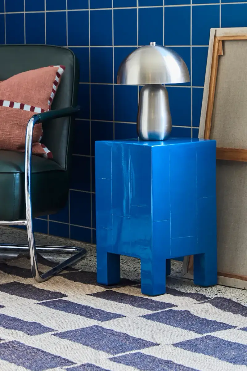 tavolino HDBrick 30 x 50, 5 x 30 cm colore blu miniatura 3