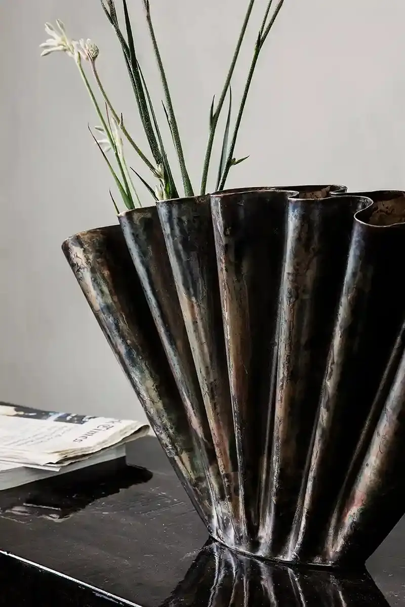 vaso decorativo HDFlood 53, 4 x 30 cm Marrone miniatura 3