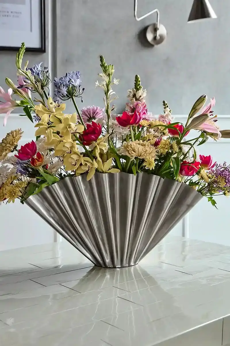 vaso decorativo HDFlood 53, 4 x 30 x 11 cm Grigio miniatura 3