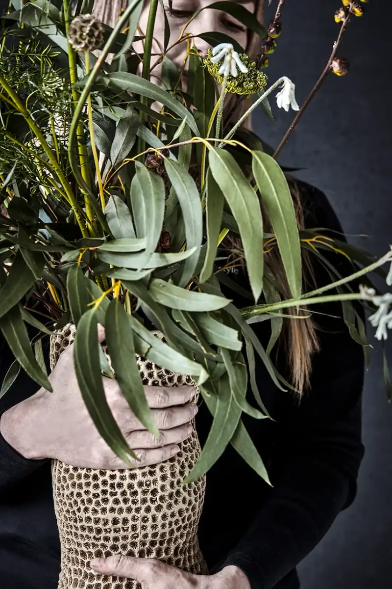 vaso decorativo HDPan 29 cm Beige miniatura 4