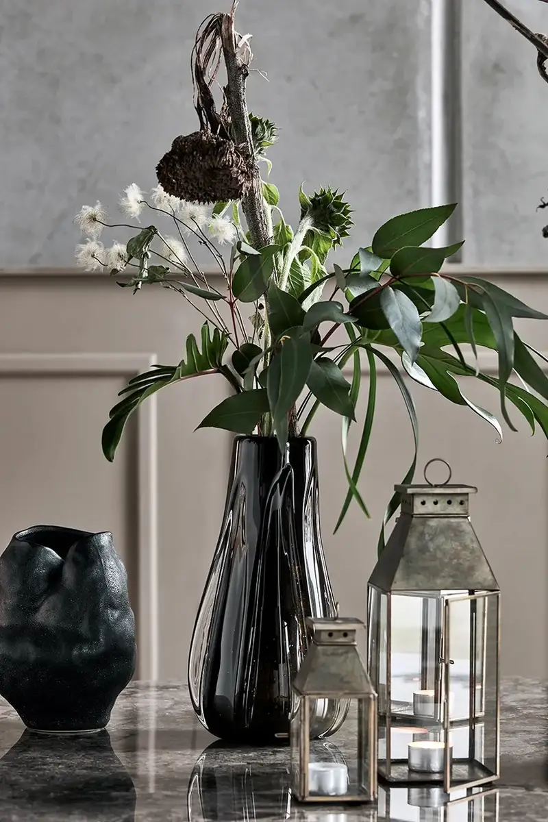 vaso decorativo HDRamm 30 cm Nero miniatura 2