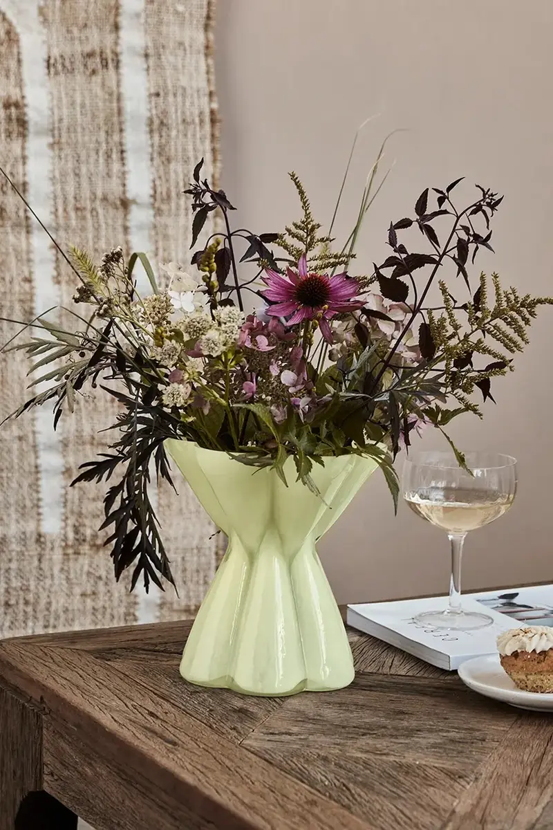 vaso decorativo HDSay 21, 5 cm Giallo miniatura 2