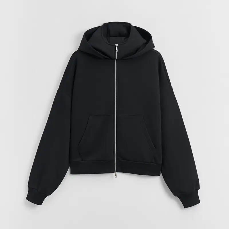 Felpa apribile con cappuccio