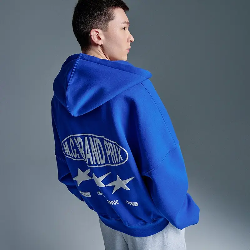 Felpa apribile con cappuccio