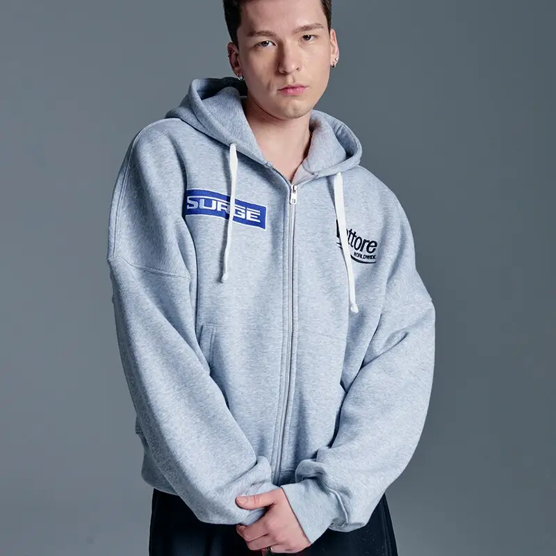 Felpa apribile con cappuccio