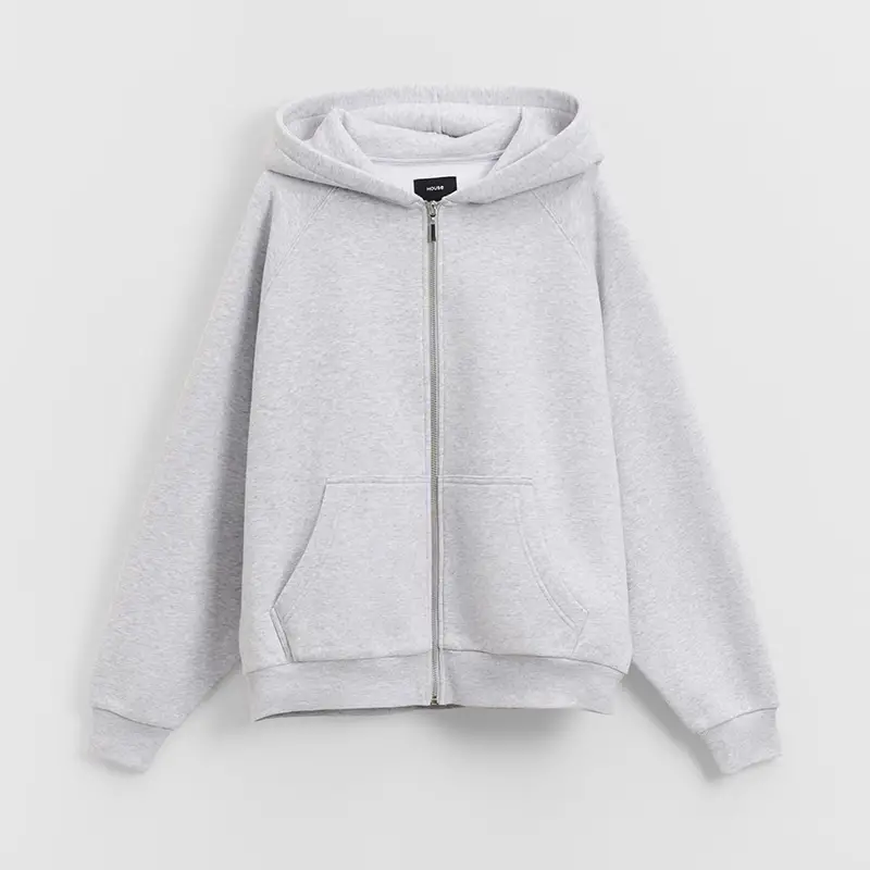 Felpa apribile con cappuccio