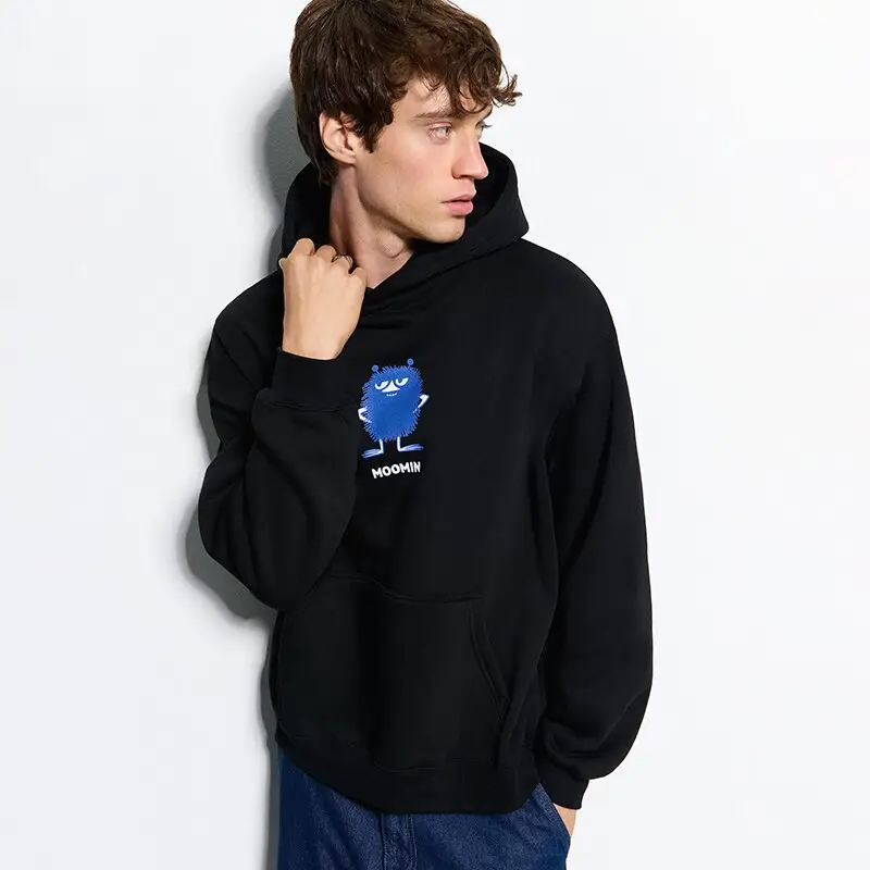 Felpa con cappuccio e stampa Moomin