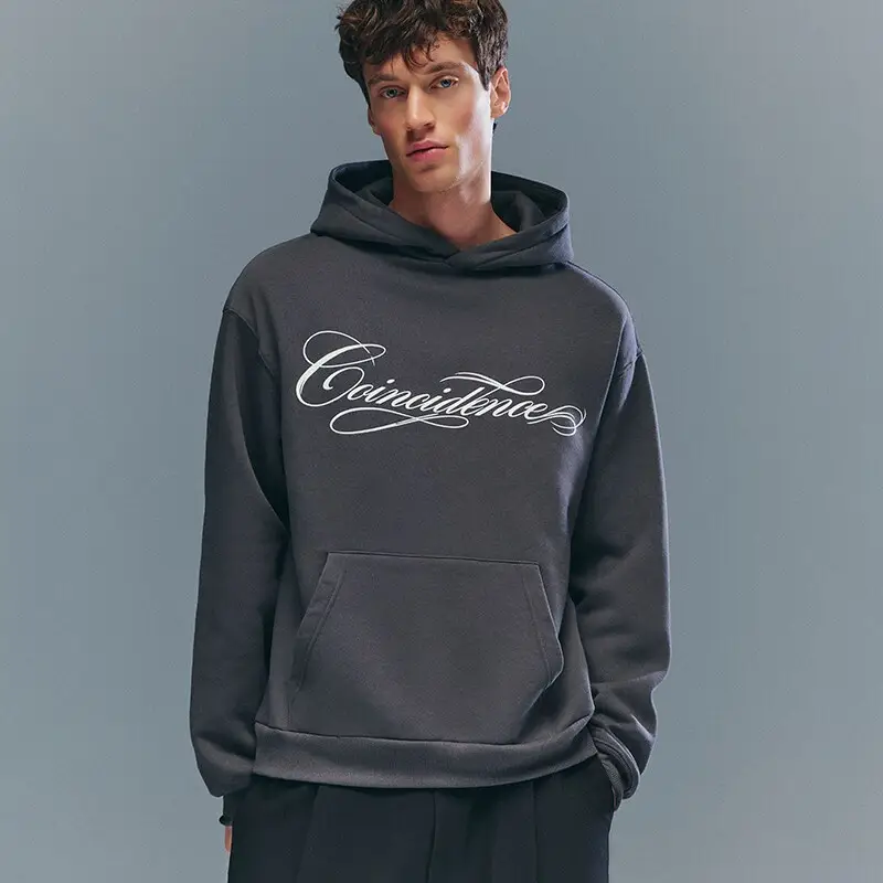 Felpa con cappuccio e stampa