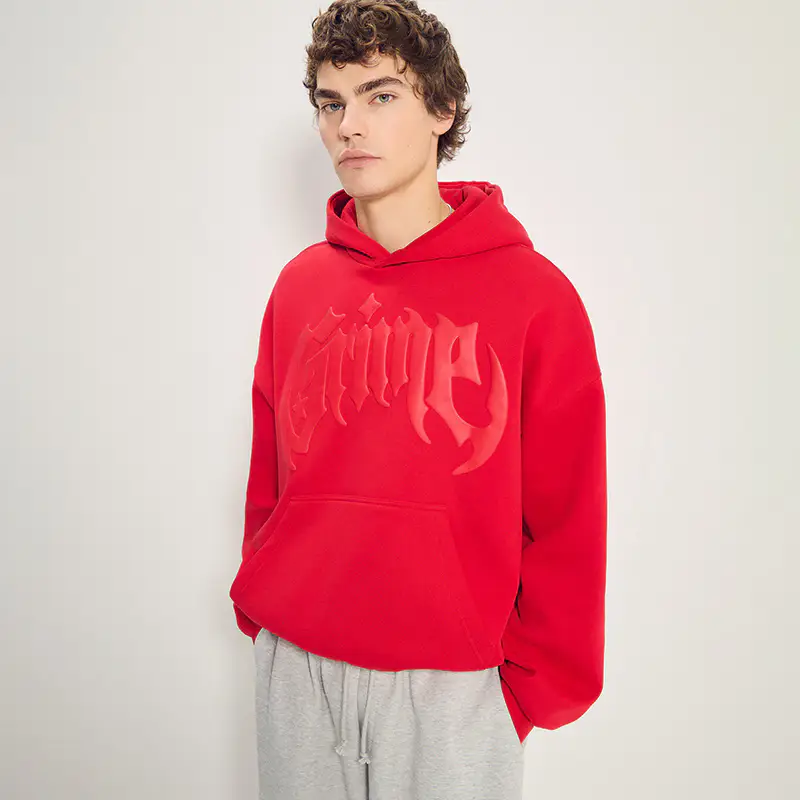 Felpa con cappuccio e stampa