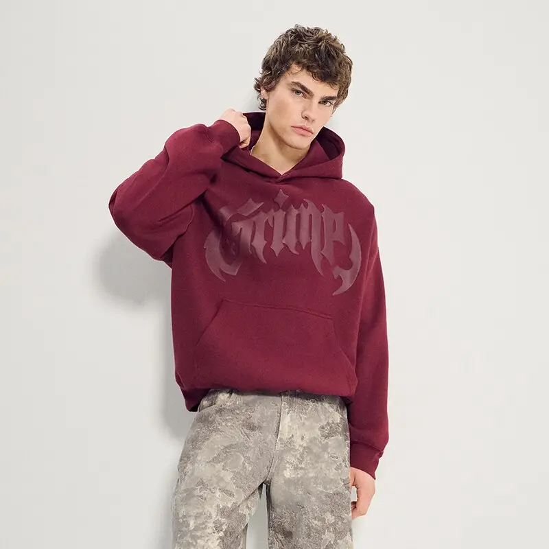 Felpa con cappuccio e stampa