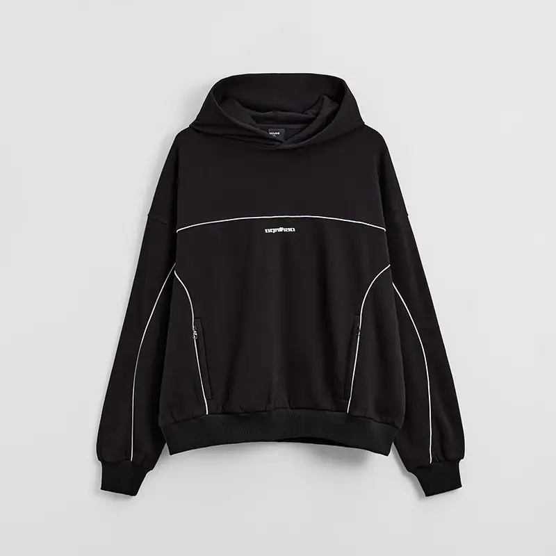 Felpa con cappuccio e stampa