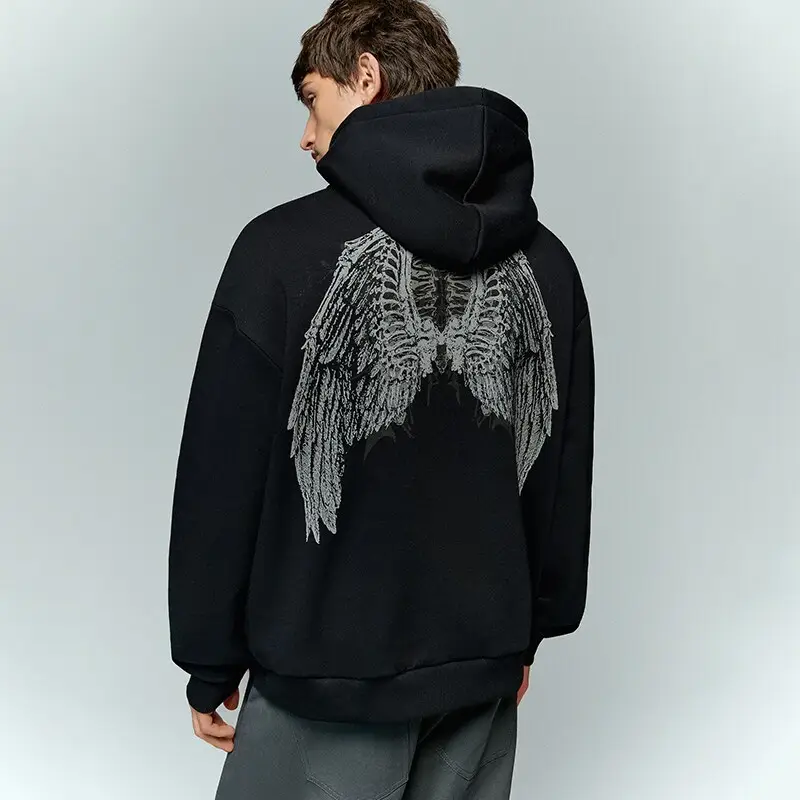 Felpa con cappuccio e stampa