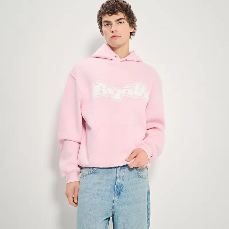 Felpa con cappuccio e stampa