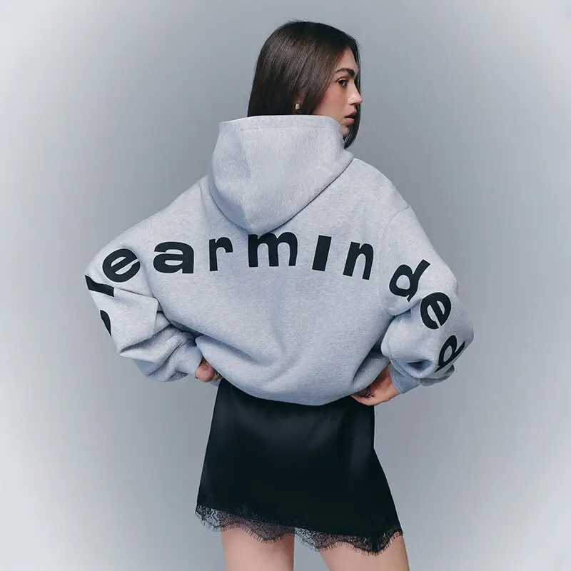 Felpa con cappuccio e stampa