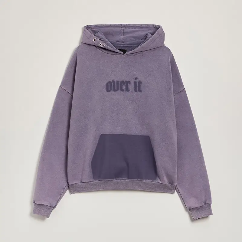 Felpa con cappuccio e stampa