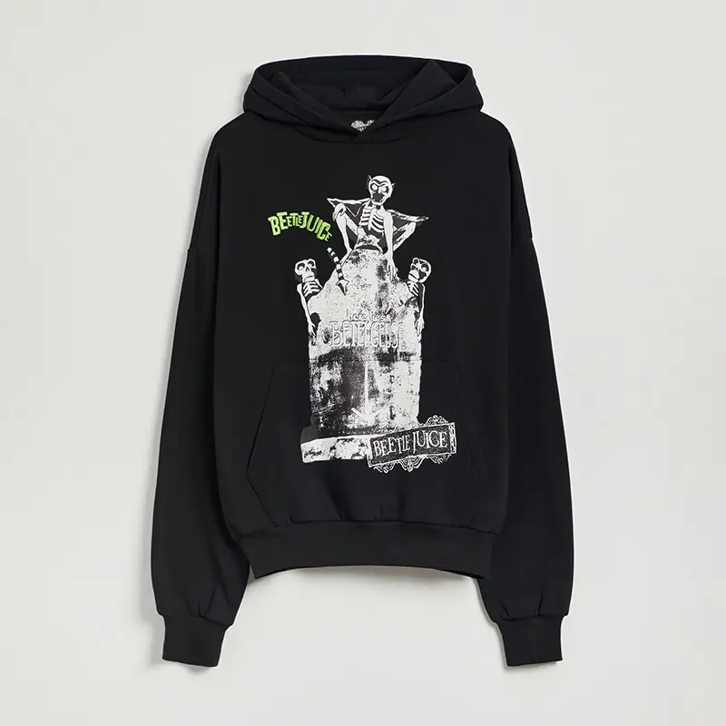 Felpa con stampa BEETLEJUICE