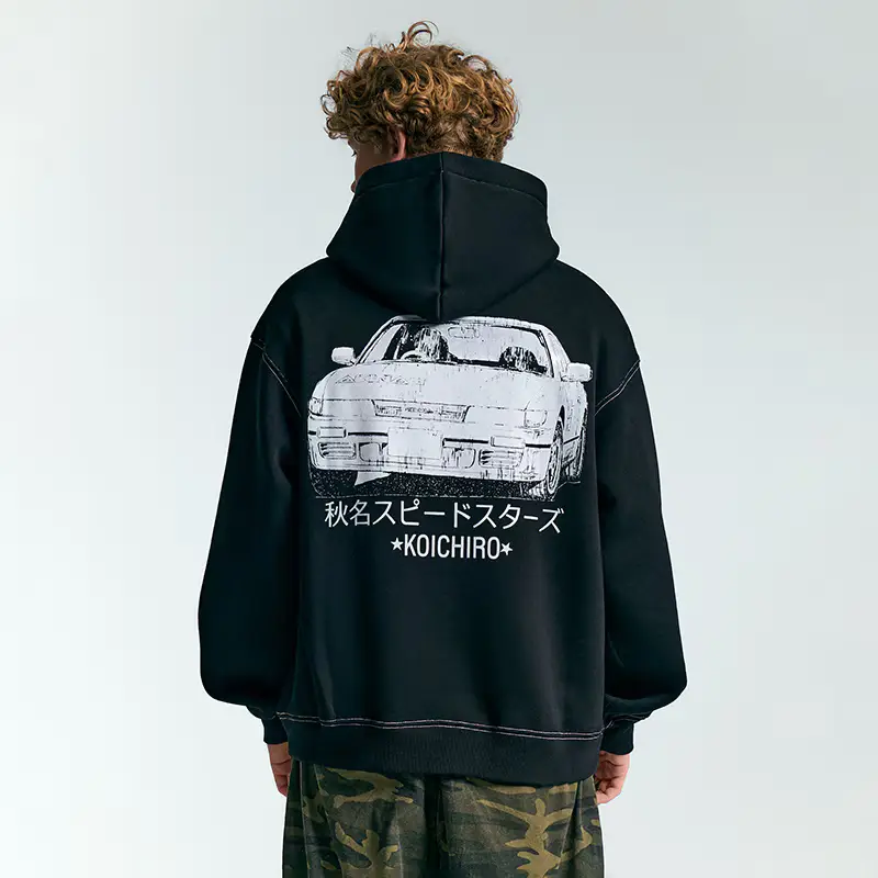 Felpa con stampa Initial D