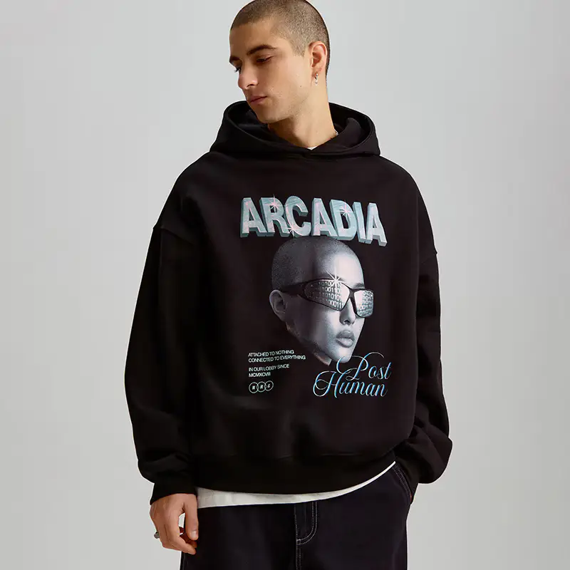 Felpa oversize con cappuccio