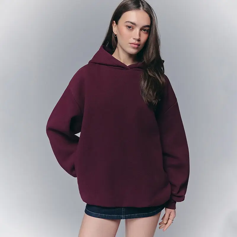 Felpa oversize con cappuccio