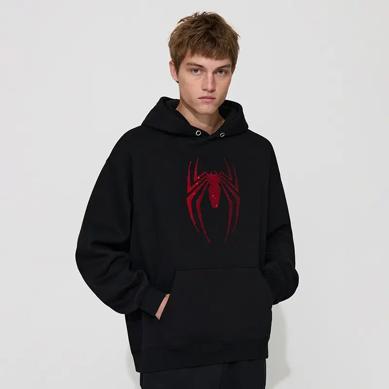 Felpa oversize con stampa Spider-Man